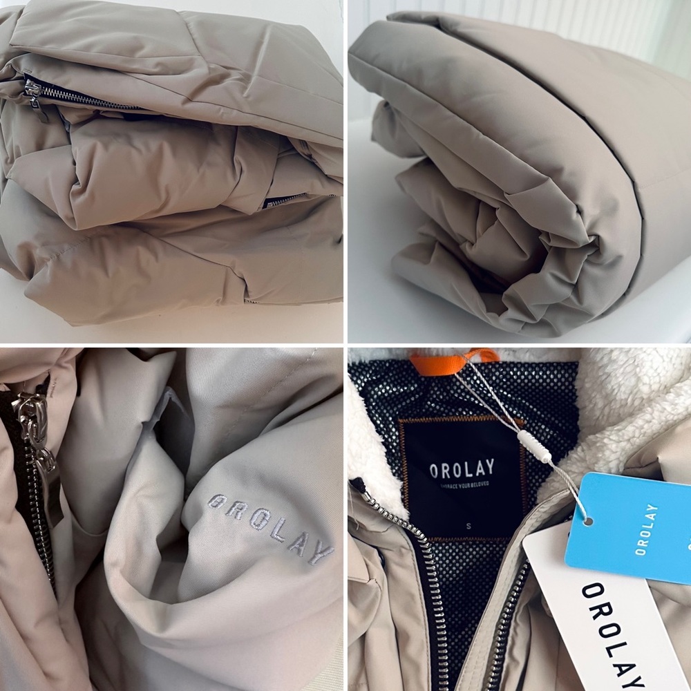 NWT Orolay Coat BEIGE SMALL Thickened Down Jacket Warm Coat UPDATED MODEL Womens - Picture 3 of 16